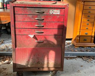 2 pc. Tool Chest & Box with Contents