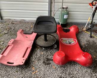 Mechanic Creepers & Stool