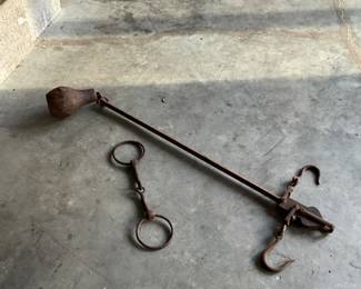 Antique Hand-Forged Iron Balance Scale