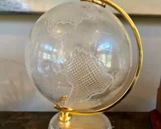Crystal world globe