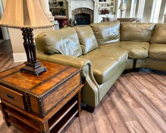 Pair of matching trunk-style end tables