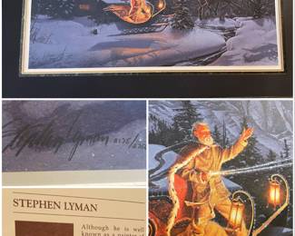 Stephen Lyman numbered framded print