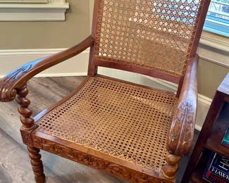 Antique cane chair