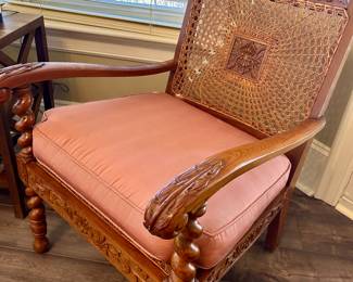 Antique cane chair