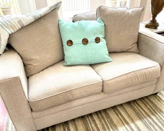 Pair of matching loveseats from Havertys