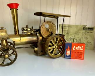 Vintage brass steam engine