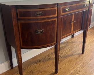 Thomasville inlaid serpentine front sideboard…circa 1980s