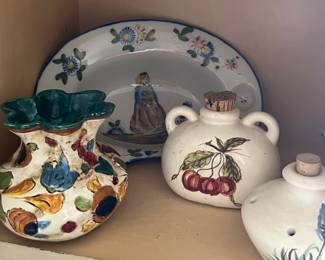 Rare Quimper and French Portuguese pottery