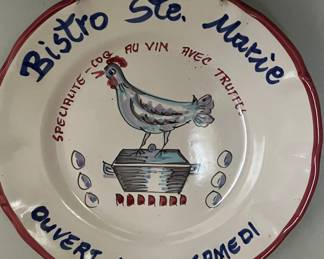 French pottery plates 