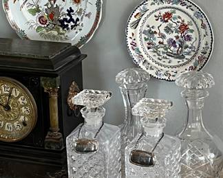 Cust glass decanters