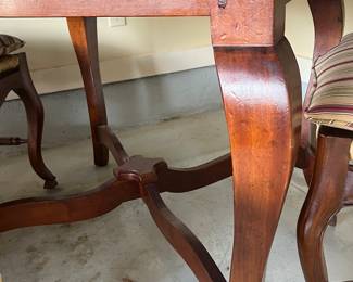 Antique walnut French dining table