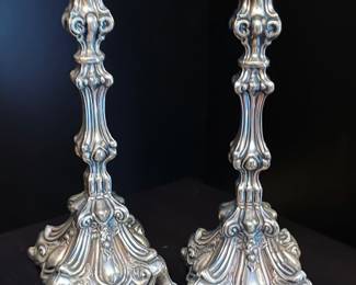 Circa 1860s sterling candlesticks