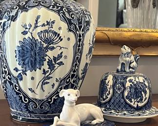 Antique delft and Staffordshire 