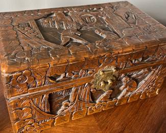 Circa 1900 Asian boxwood box