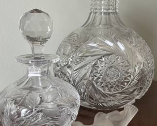 Cut crystal and Lalique 