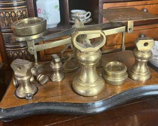 Antique postage scales