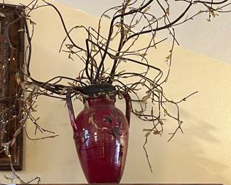 Red vase