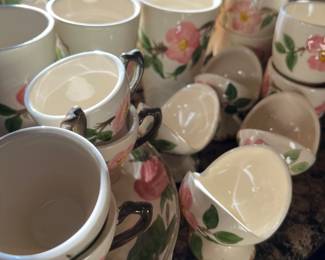 FRANCISCAN CHINA "DESERT ROSE" PATTERN.  SO MANY LOVELY PIECES!  BOTH ENGLAND AND CALIFORNIA