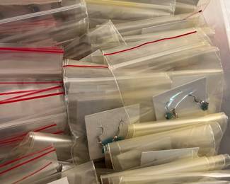 TURQUOISE EARRINGS - 100's of pairs