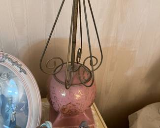 1 OF 2 MID CENTURY LAMPS - SHADES ALSO