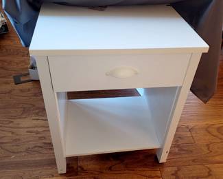 white side table/night stand