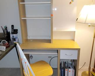 Small desk with magnet board
