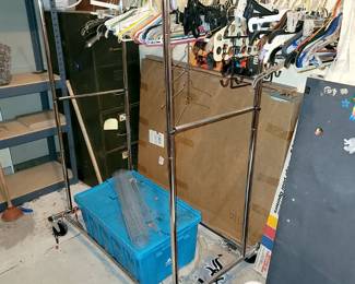 Very nice metal double clothing rack