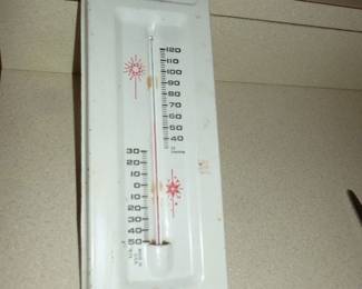 Vintage advertising thermometer