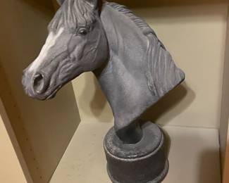 heavy !! at least you don't have to feed this  horse 