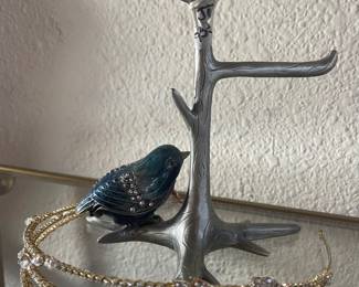 trinket box tree bird opens metal great for jewelry
