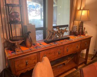 HENREDON long narrow -solid wood buffet or whatever you want - a most FABULOUS PIECE=-SIGNED 