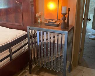 mirrored night stand /anywhere cabinet-  