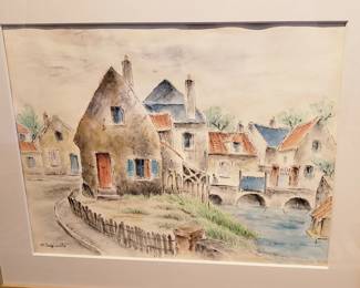 "Chartres" Watercolor by Sugimoto