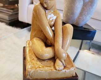 Deco Ceramic Nude, I believe by Jacques Schnier