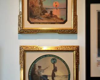 A. D. M Cooper.  These two amazing paintings were done in 1911 as Entrants to a poster competition for the Panama-Pacific Expo.