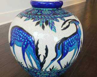 Large Spectacular Art Deco CeramiVase by Charles Catteau