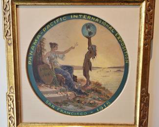 A. D. M Cooper.  These two amazing paintings were done in 1911 as Entrants to a poster competition for the Panama-Pacific Expo.