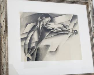 "Violinist" Etching by Boris Deutsch