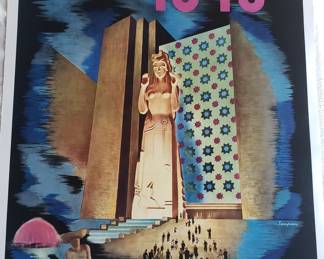 Original 1940 Treasure Island Golden gate Expo Poster