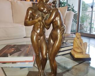 Modernist Bronze Lovers