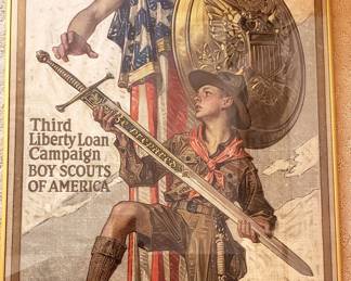 Vintage USA Bonds Lithographoic Poster by J. C. Leyendecker