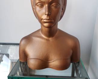 Deco Bust by Jacques Schnier, listed