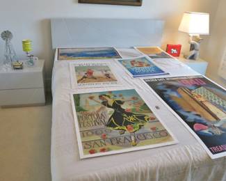 Queen Size Modern Bed w/ Night Stands