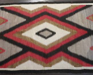 Antique1920's Navajo Zigzag Rug