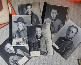 Vintage Boy Scout Photos, named and dated, ca. 1930