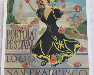 Original 1909 Portola Festival Poster