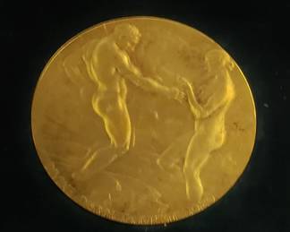 Large Gilt Bronze Medallion by John Flanagan, 1915