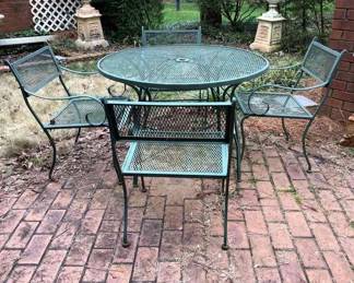 Metal Patio Table Set