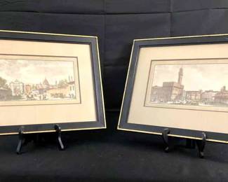 Pair of Zocchi Colored Prints