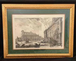 Large Vintage Italian Print